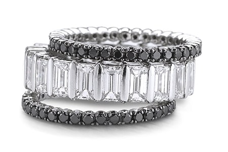 A trio of diamond fashion rings from Merry Richards’ in-house collection