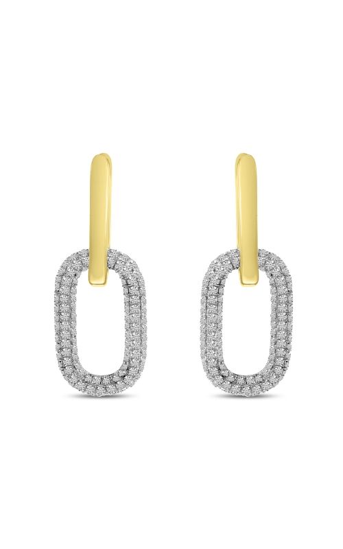 E10584 - EA- 14K YG DIA GOLD LINK EARRING D=.81CTS E10584 - EA- 14K YG DIA GOLD LINK EARRING D=.81CTS