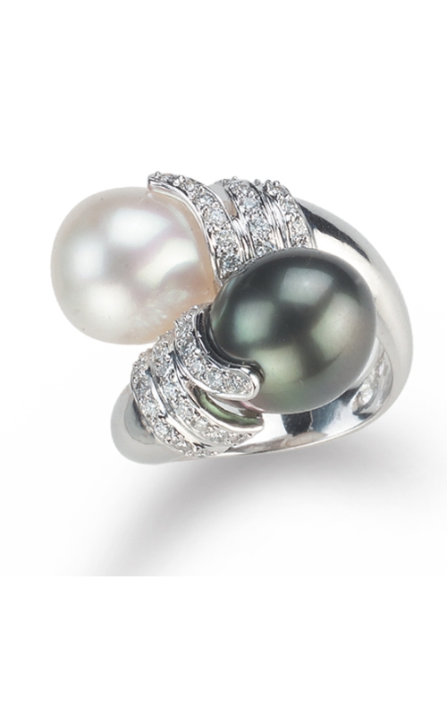 Black and white Peal Ring