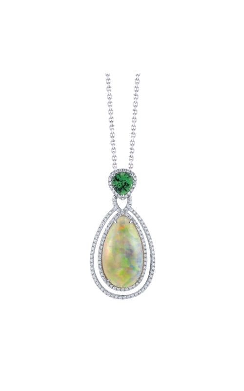 18K White Gold Opal Pendant 18K White Gold Opal Pendant