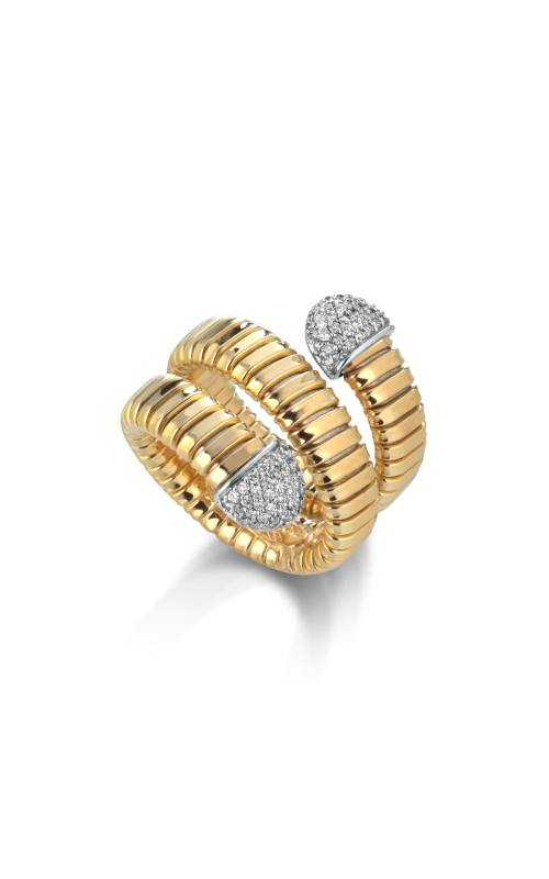 18k Yellow Diamond Gold Wring with Wrap